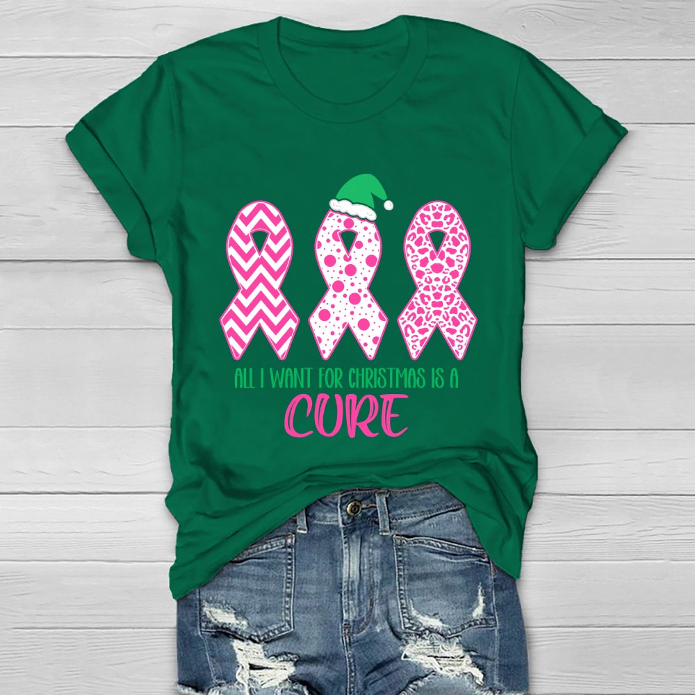 All I Want For Christmas Is A Cure Healthwear T-shirt