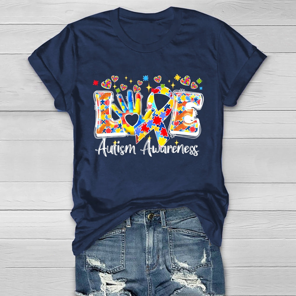 Love Autism Awareness Healthwear T-shirt