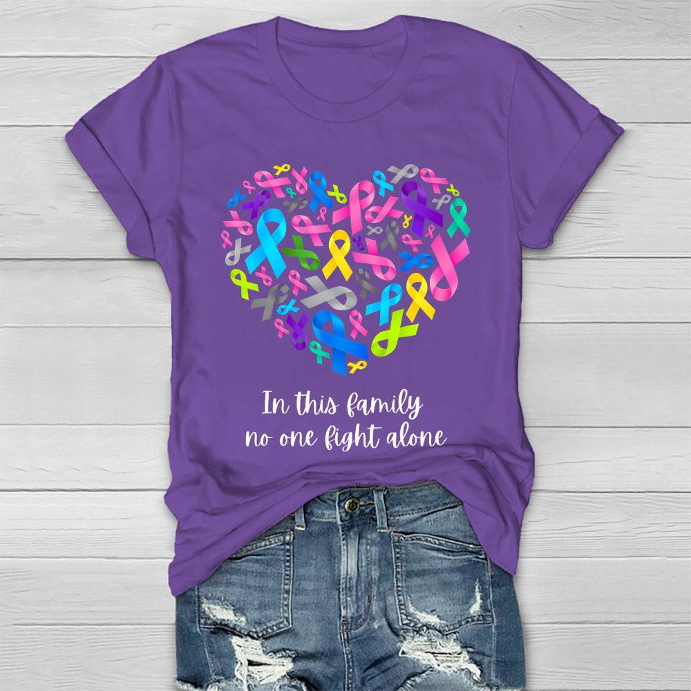 In This Family No One Fights Alone Healthwear T-shirt