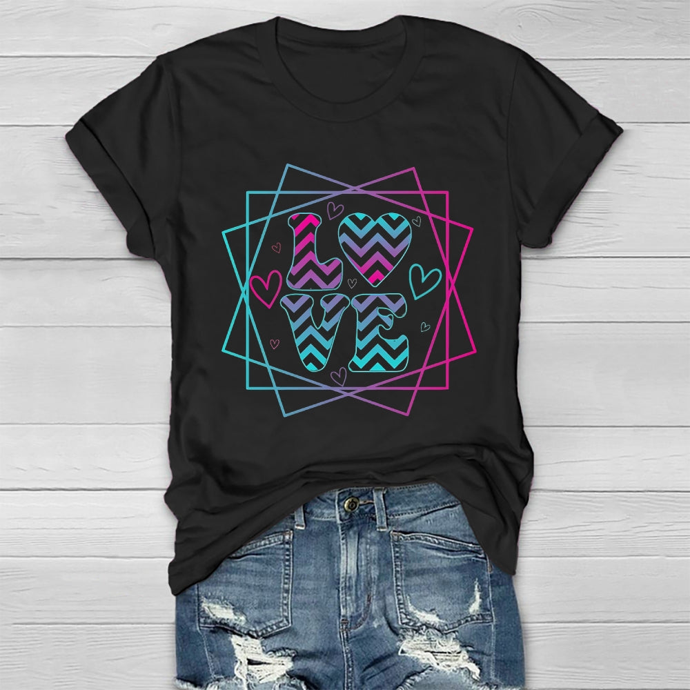 Love Colorful Letters Healthwear T-shirt