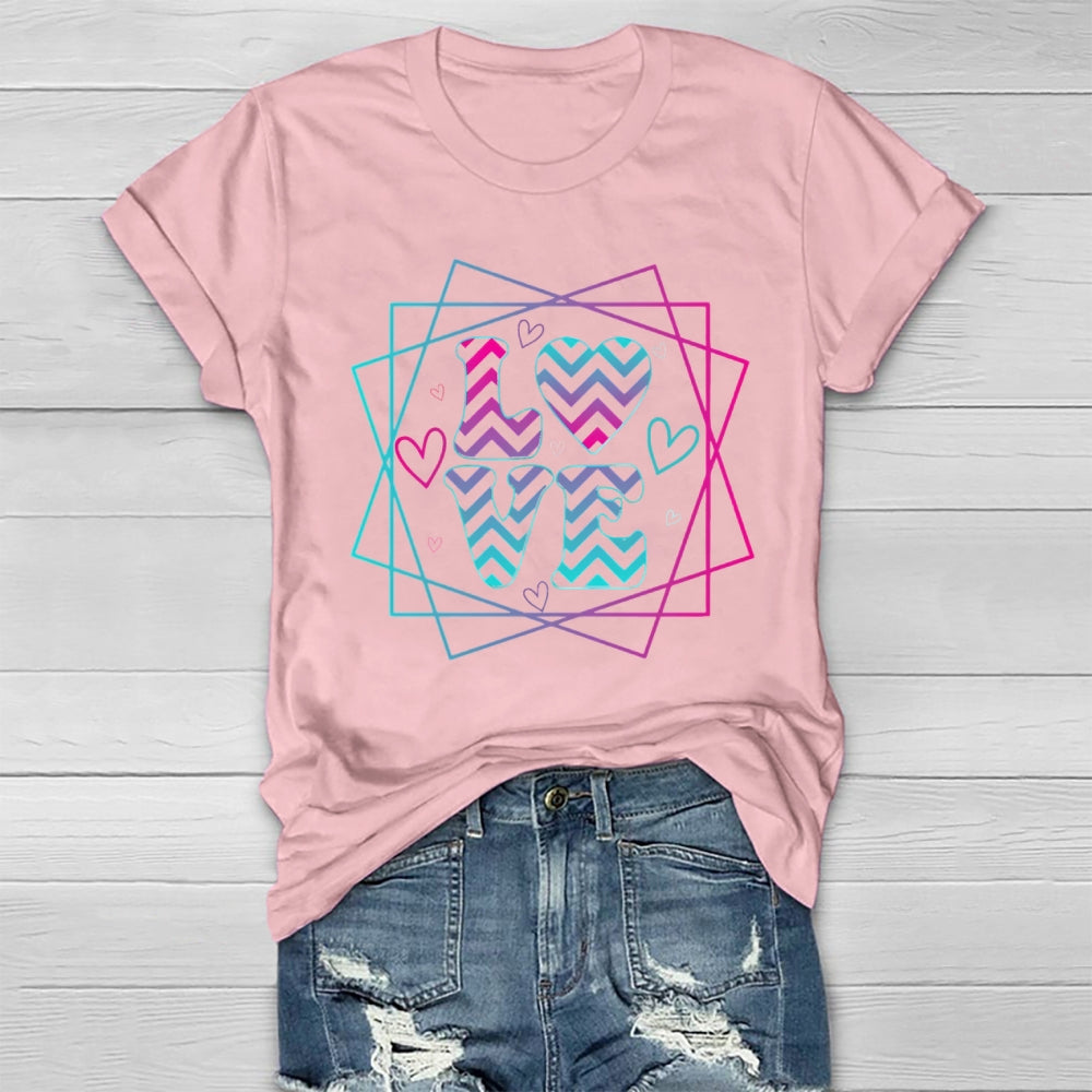 Love Colorful Letters Healthwear T-shirt