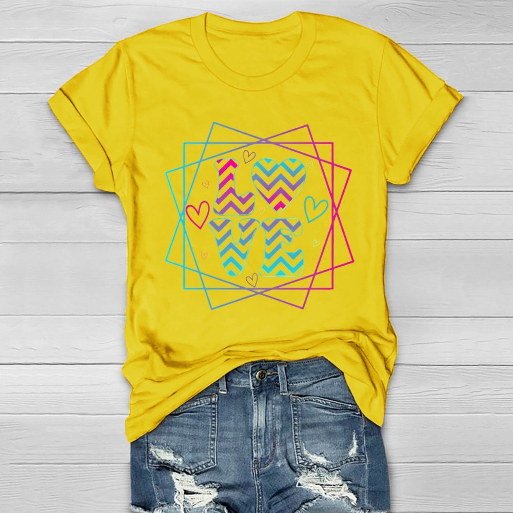 Love Colorful Letters Healthwear T-shirt