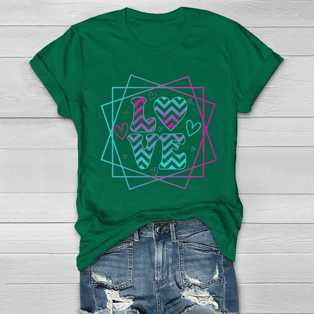 Love Colorful Letters Healthwear T-shirt