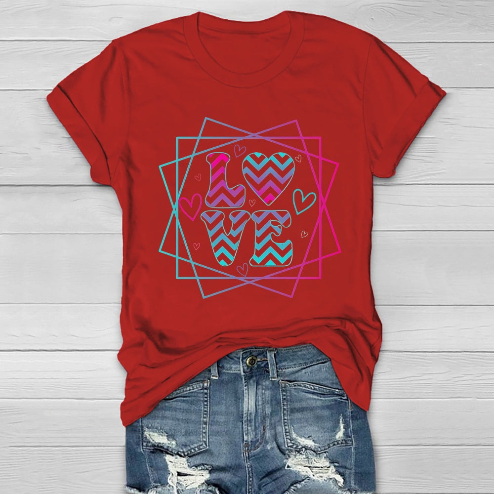 Love Colorful Letters Healthwear T-shirt