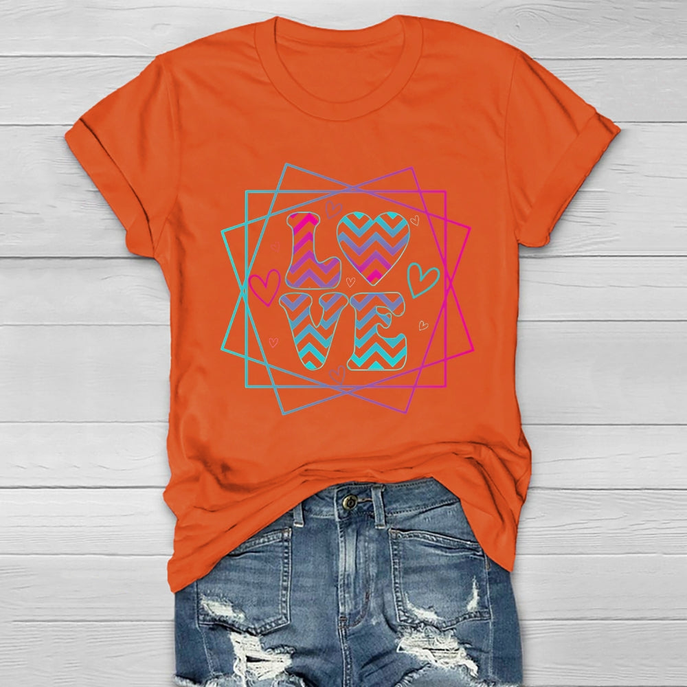 Love Colorful Letters Healthwear T-shirt