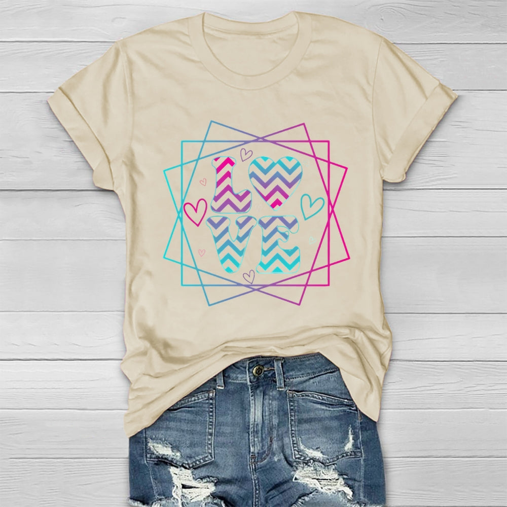 Love Colorful Letters Healthwear T-shirt