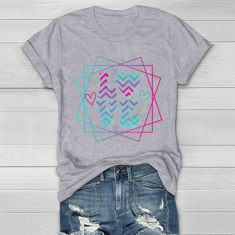 Love Colorful Letters Healthwear T-shirt