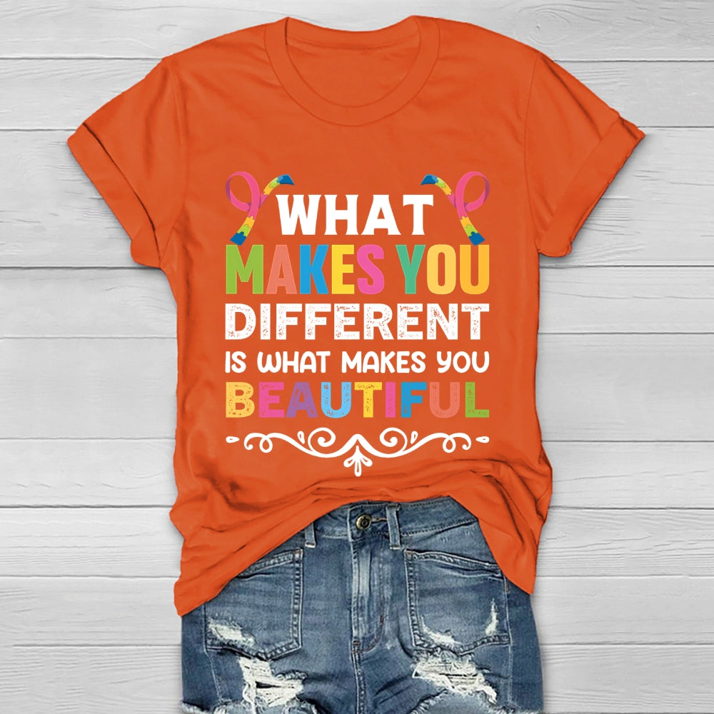 What Makes You Different Makes You Beautiful Healthwear T-shirt