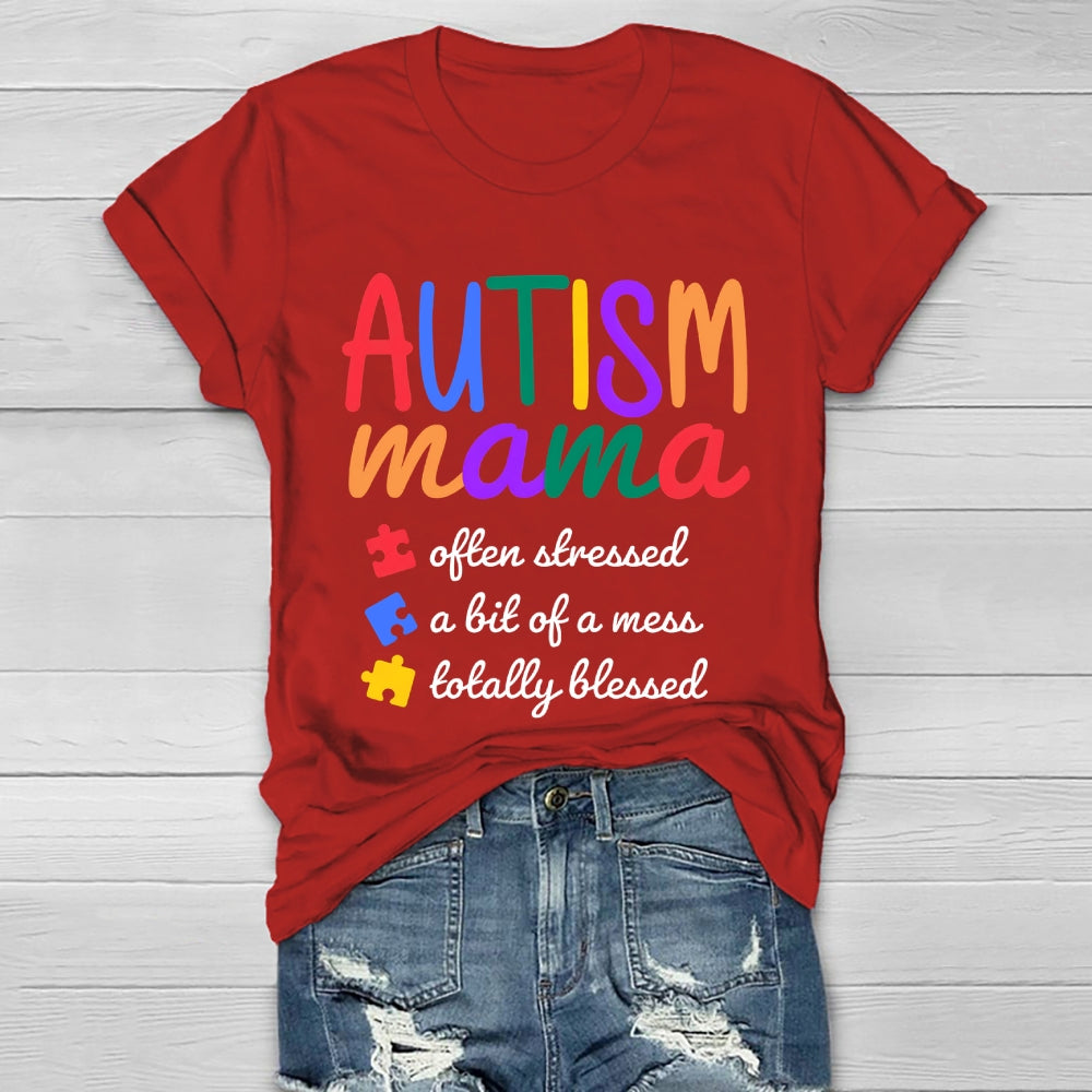 Autism Mama Often Stressed Healthwear T-shirt