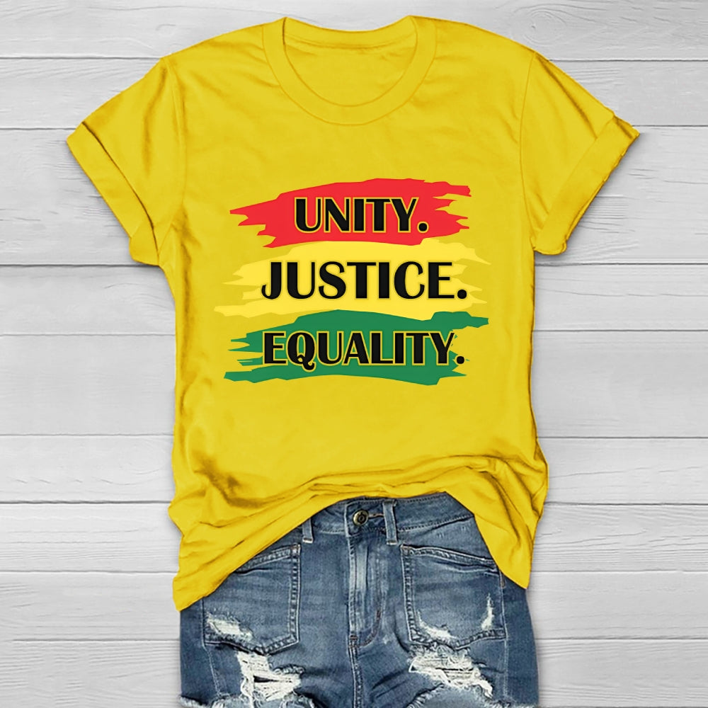 Unity Justice Equality Healthwear T-shirt