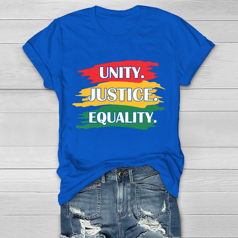 Unity Justice Equality Healthwear T-shirt