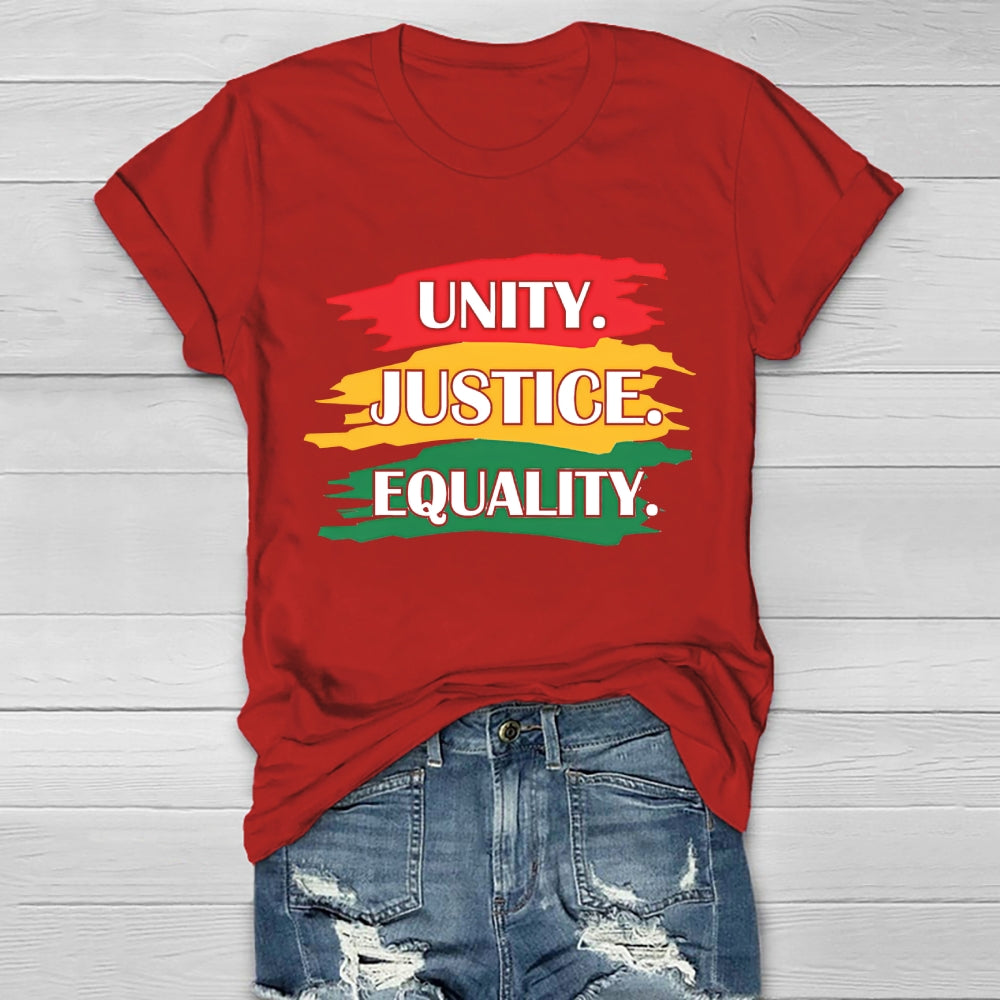 Unity Justice Equality Healthwear T-shirt