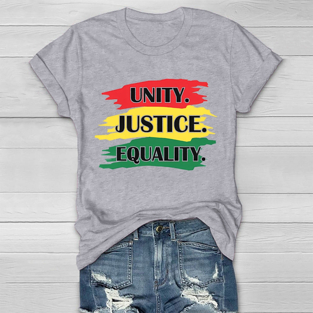 Unity Justice Equality Healthwear T-shirt