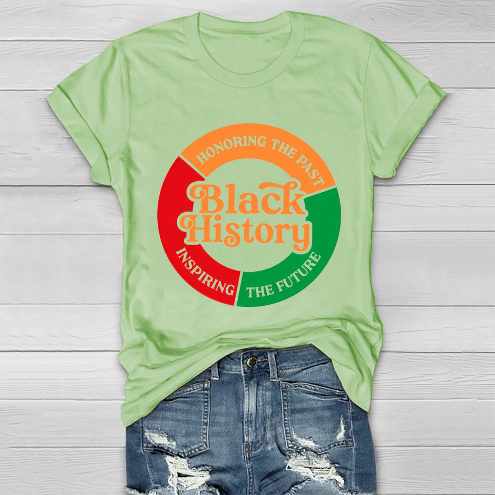 Black History Honoring The Past Inspiring The Future Healthwear T-shirt