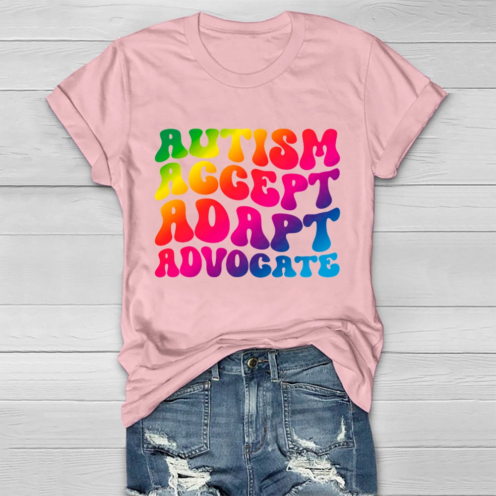 Autism Accept Adapt Advocate Healthwear T-shirt