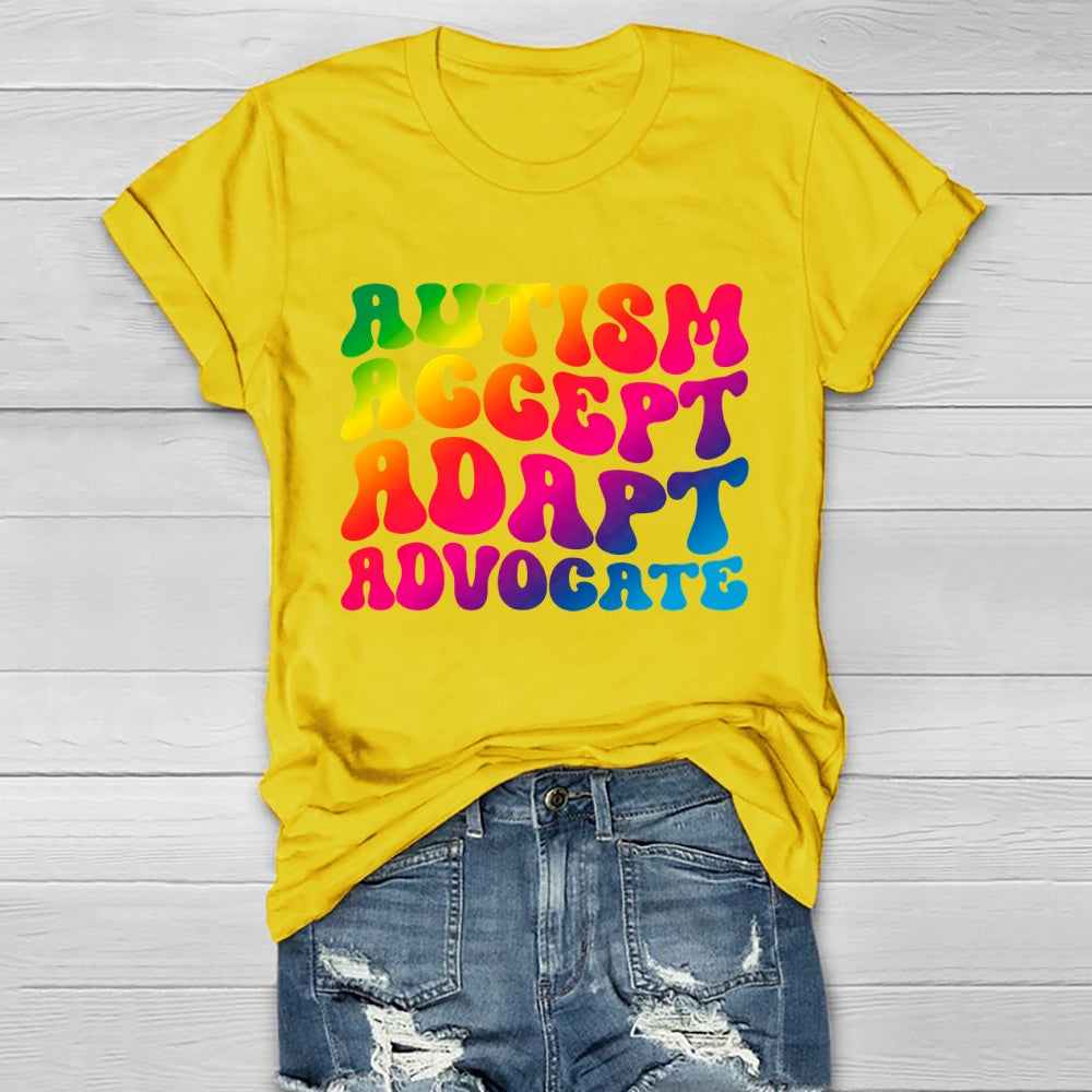 Autism Accept Adapt Advocate Healthwear T-shirt
