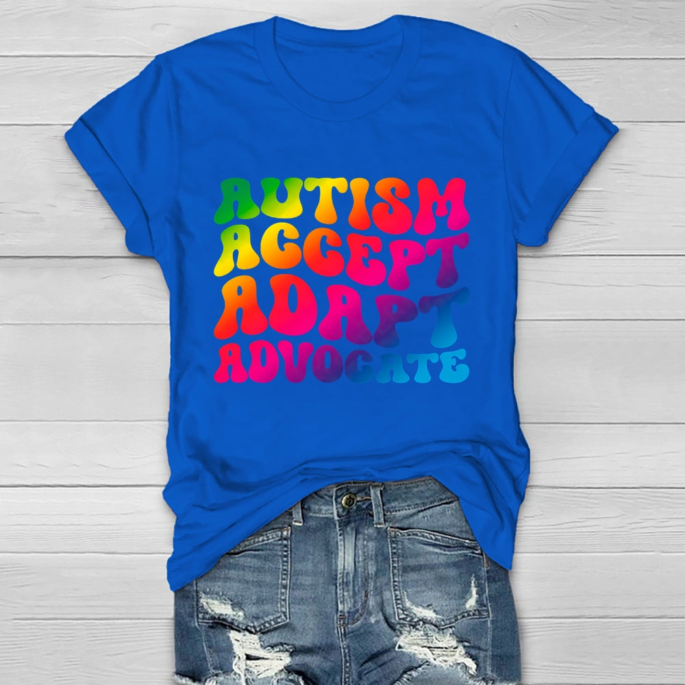 Autism Accept Adapt Advocate Healthwear T-shirt