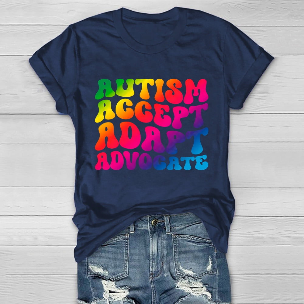 Autism Accept Adapt Advocate Healthwear T-shirt