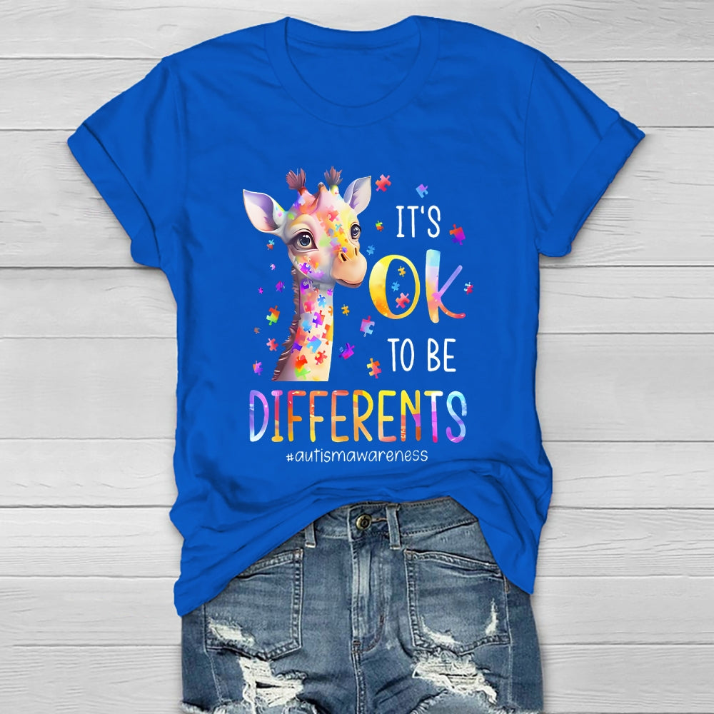 It's Okay To Be Different Autism Awareness Healthwear T-shirt