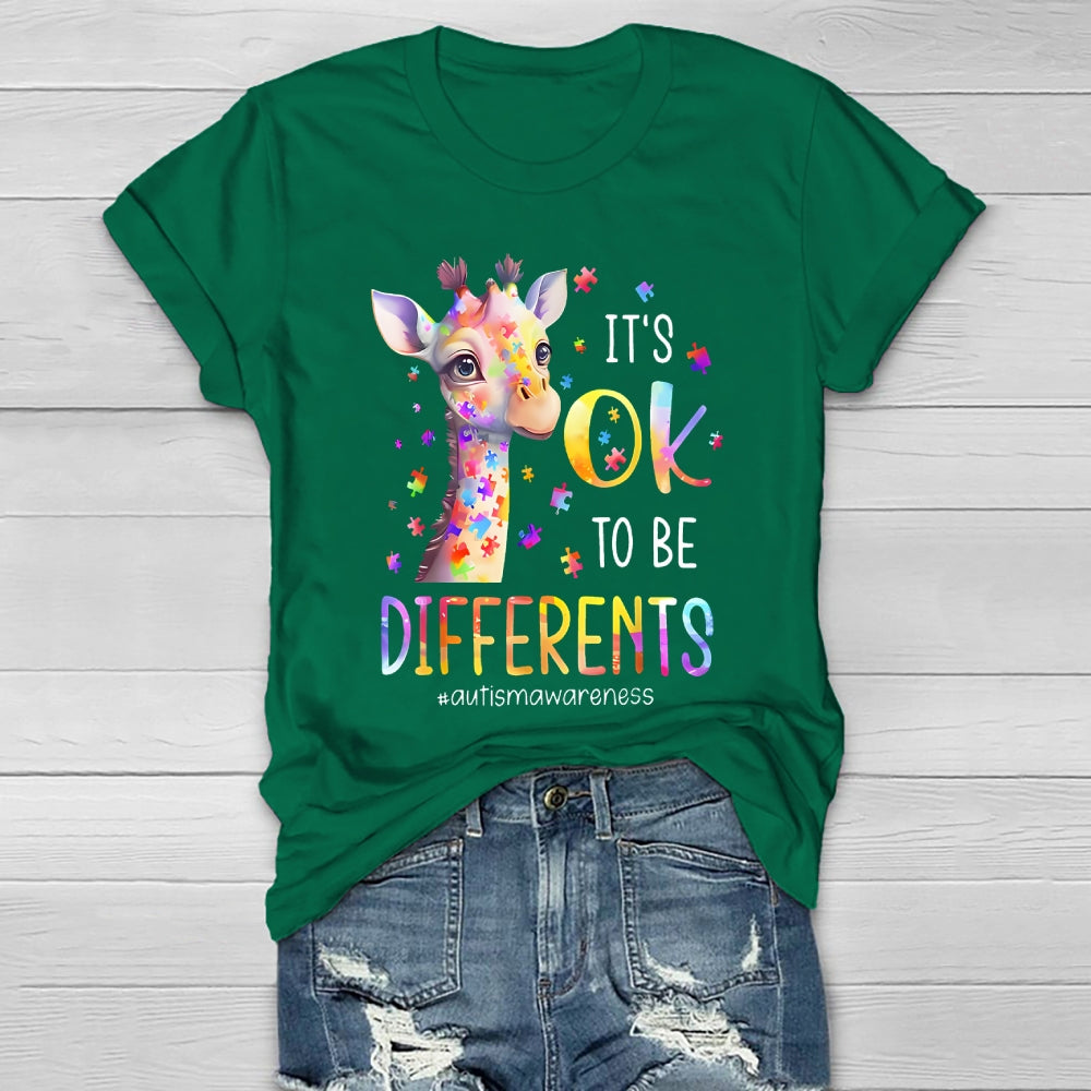 It's Okay To Be Different Autism Awareness Healthwear T-shirt