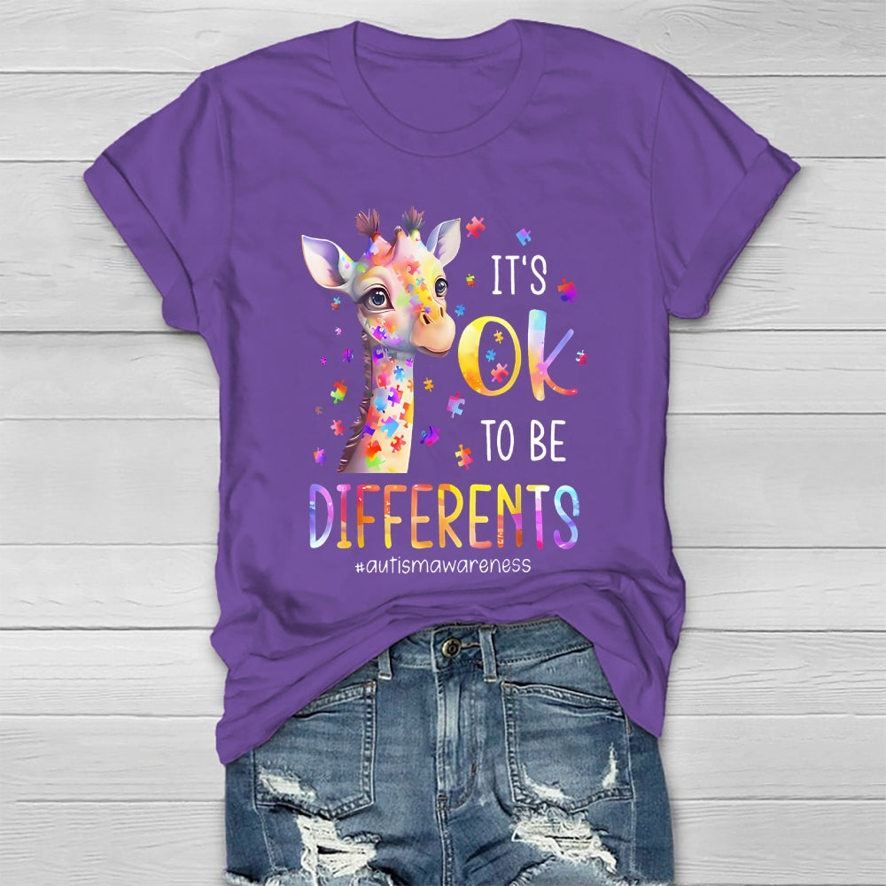 It's Okay To Be Different Autism Awareness Healthwear T-shirt