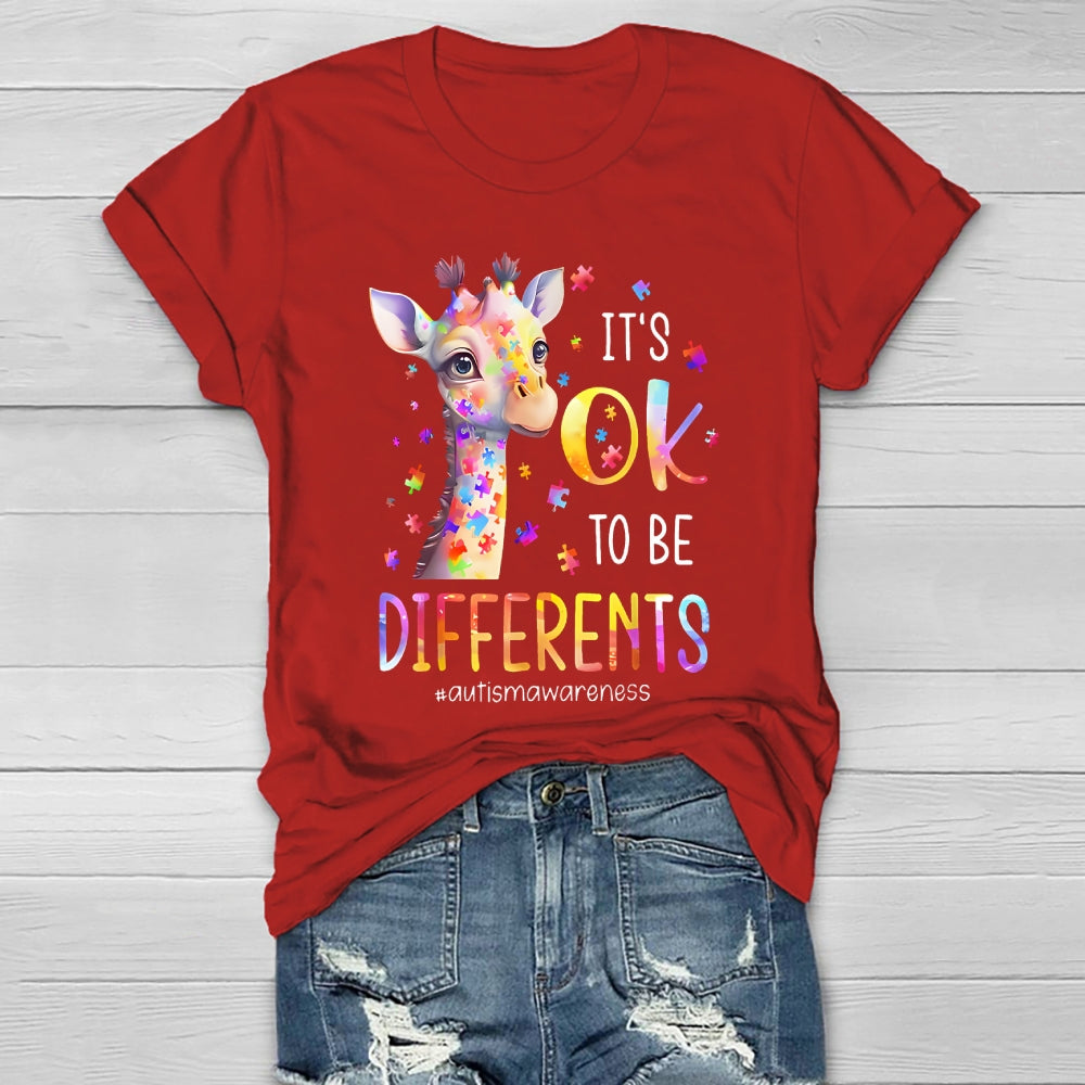 It's Okay To Be Different Autism Awareness Healthwear T-shirt