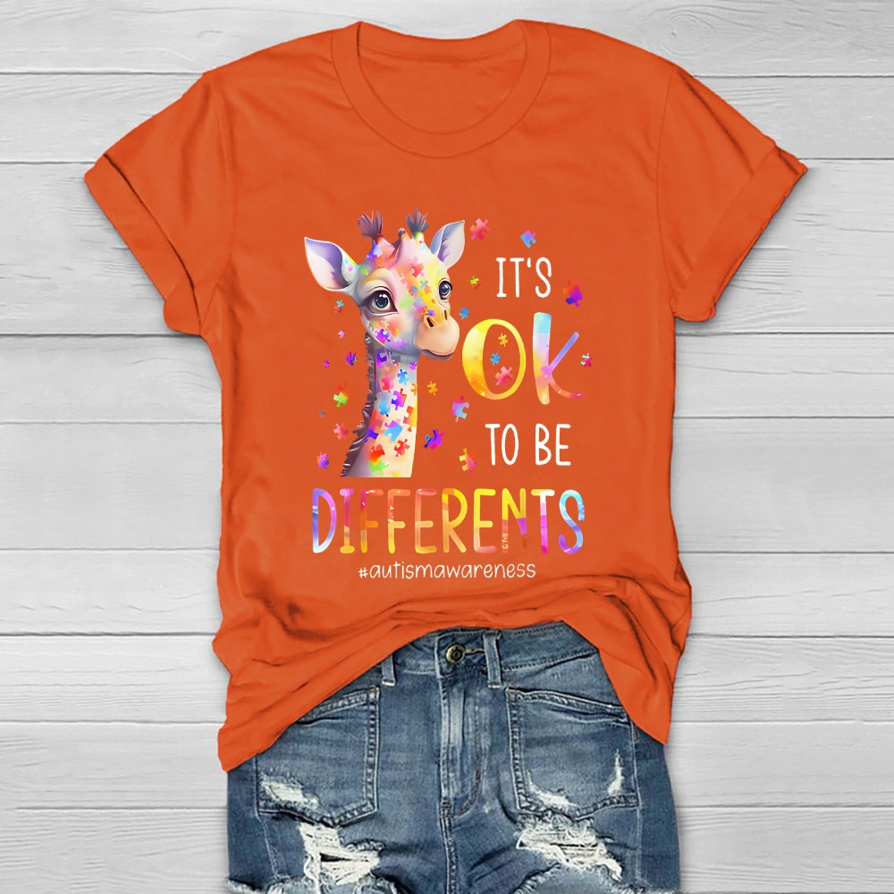 It's Okay To Be Different Autism Awareness Healthwear T-shirt