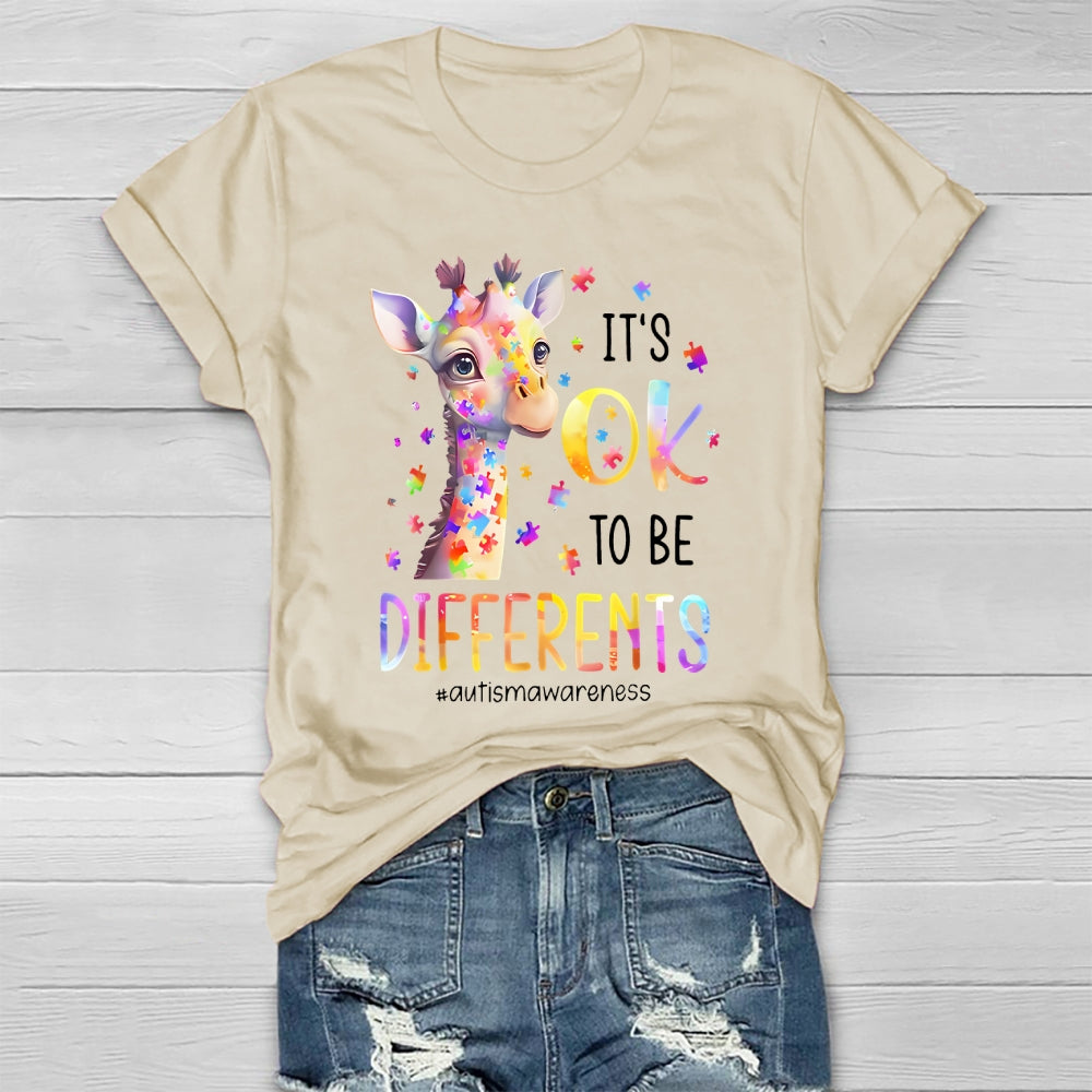 It's Okay To Be Different Autism Awareness Healthwear T-shirt