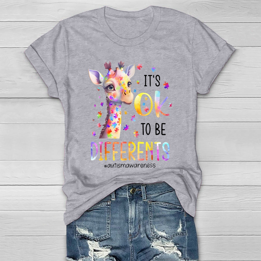 It's Okay To Be Different Autism Awareness Healthwear T-shirt