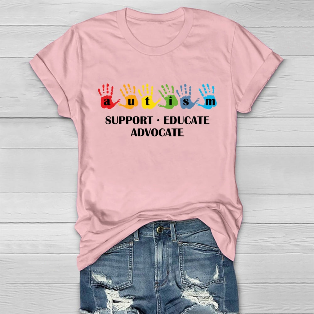 Autism Support Educate Advocate Healthwear T-shirt