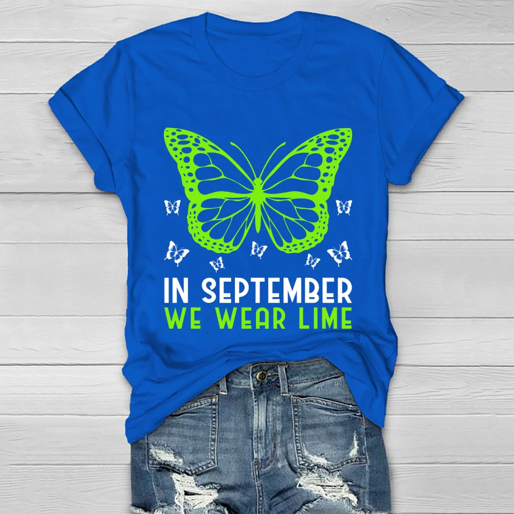 In September We Wear Lime Healthwear T-shirt
