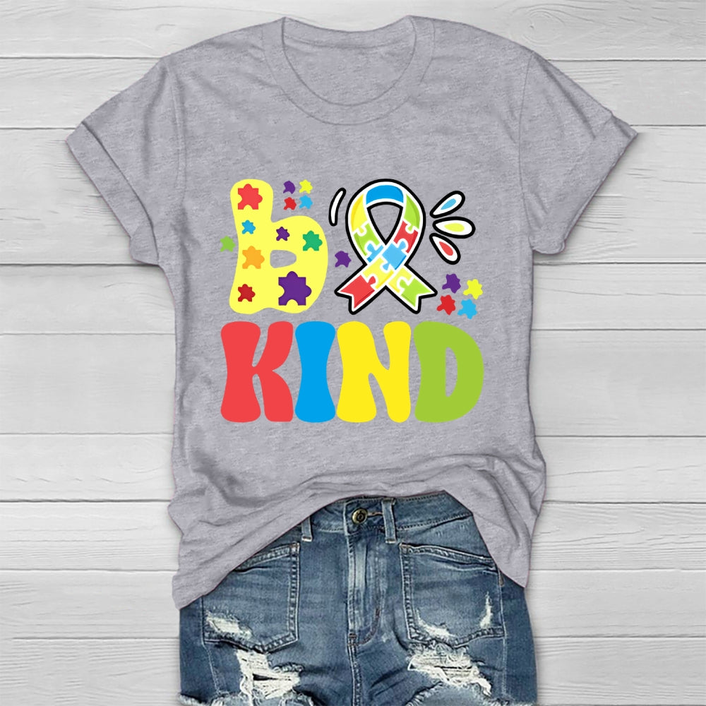Be Kind Autism Awareness Ribbon Healthwear T-shirt