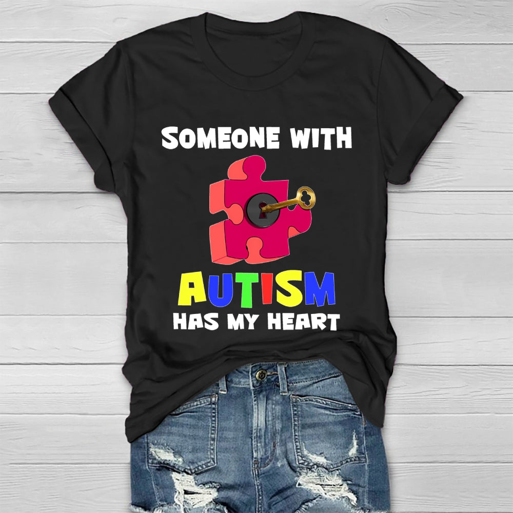 Someone With Autism Has My Heart Healthwear T-shirt
