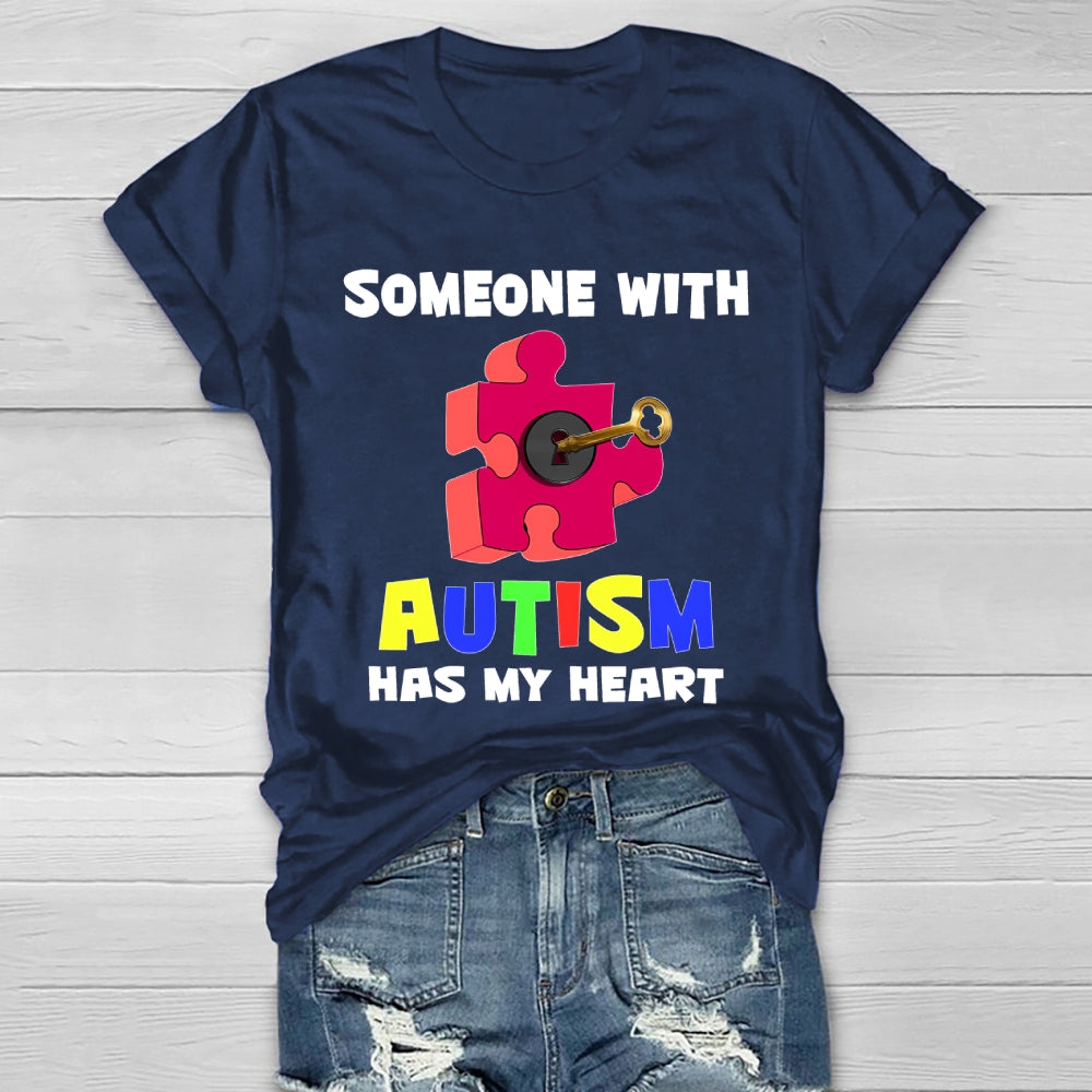 Someone With Autism Has My Heart Healthwear T-shirt