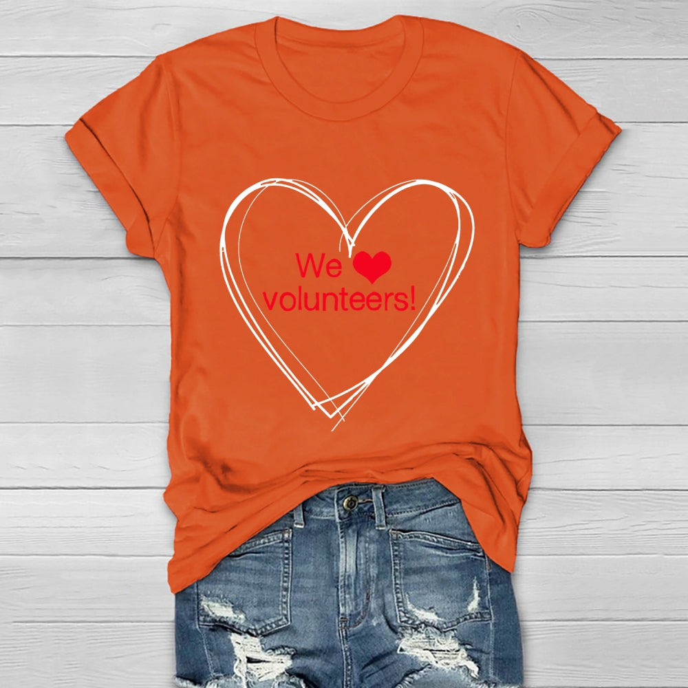 We Love Volunteers Healthwear T-shirt