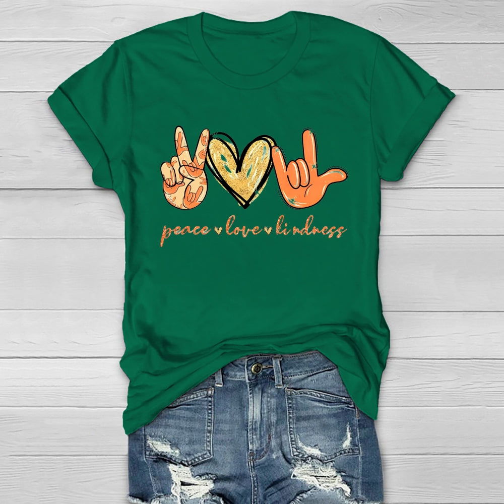 Peace Love Kindness Healthwear T-shirt