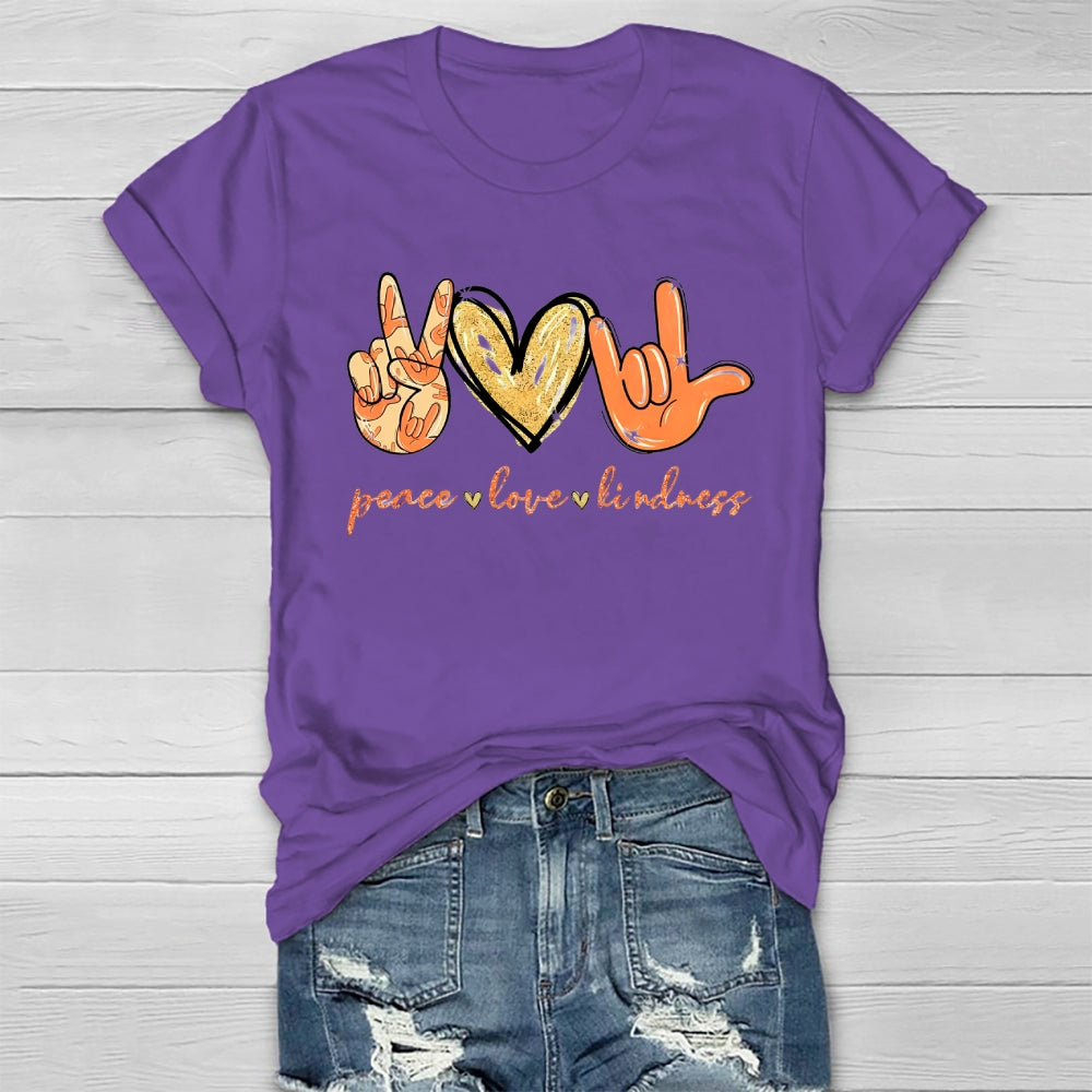 Peace Love Kindness Healthwear T-shirt
