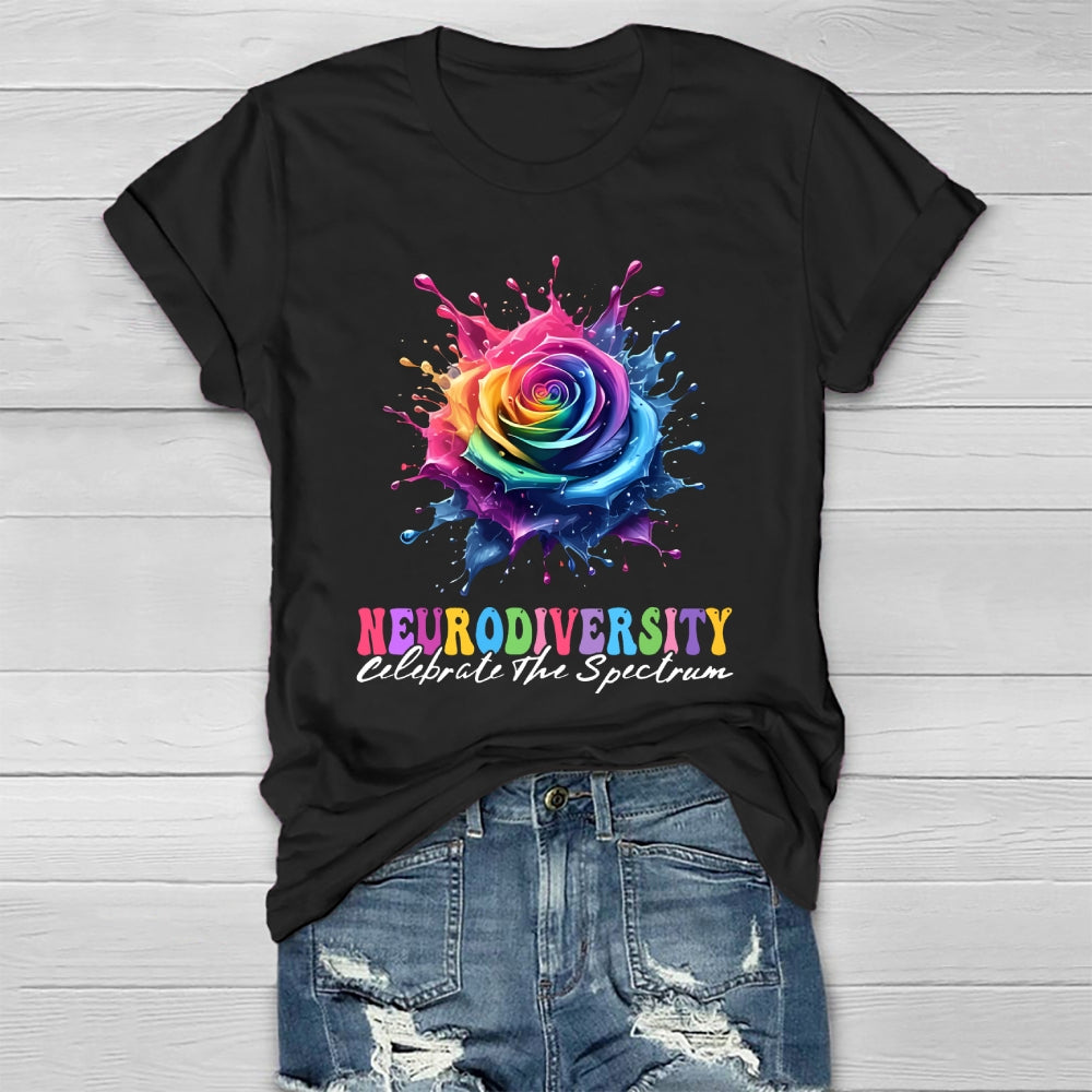 Neurodiversity Celebrate The Spectrum Healthwear T-shirt