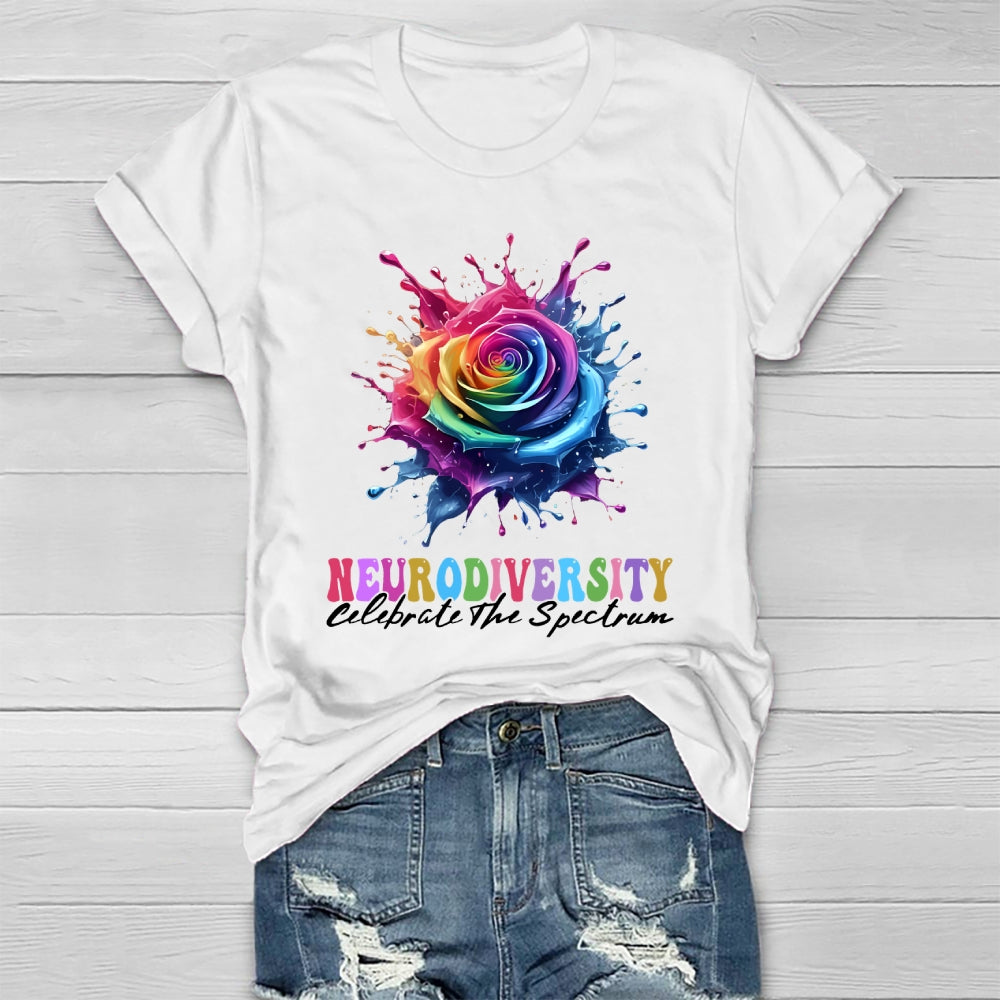 Neurodiversity Celebrate The Spectrum Healthwear T-shirt