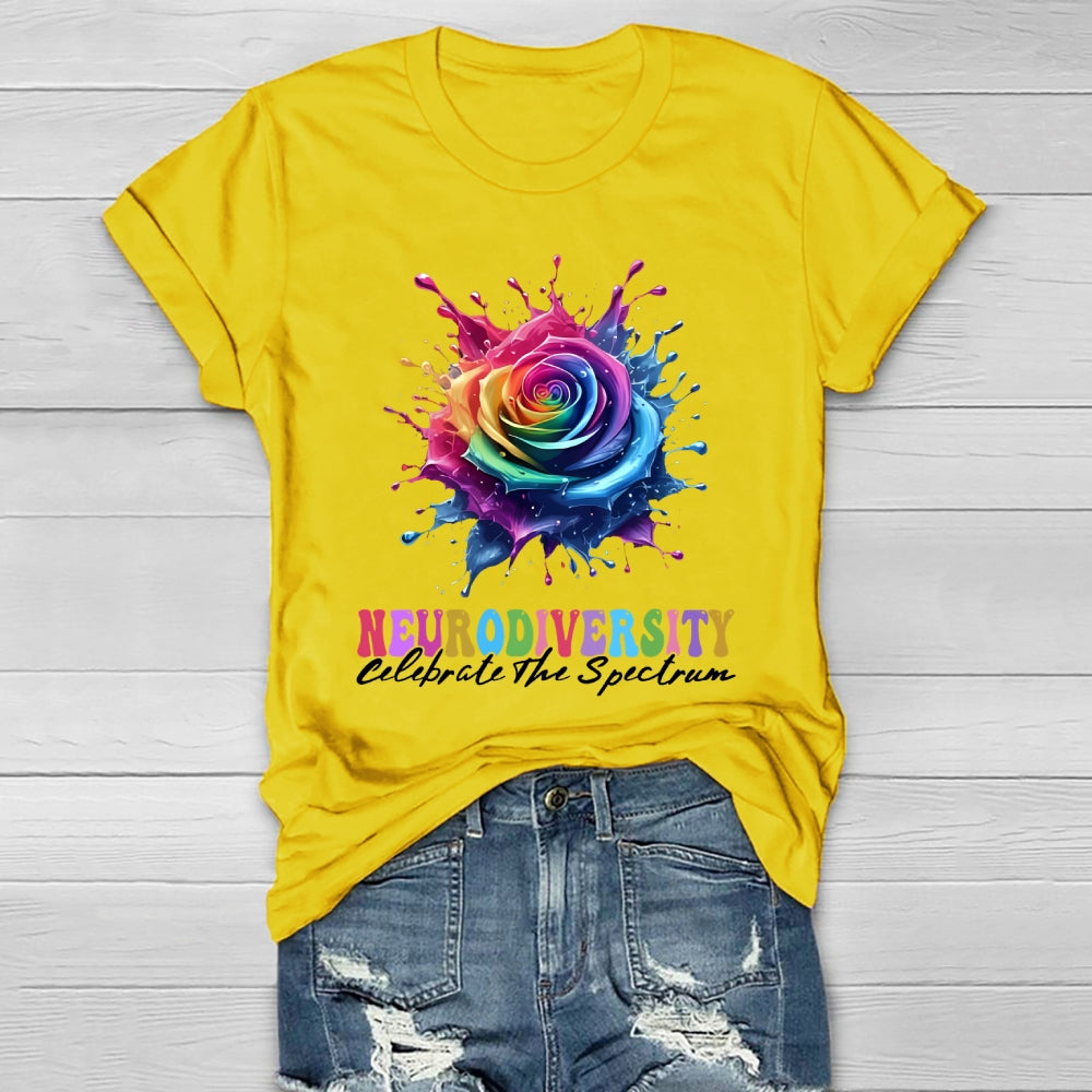 Neurodiversity Celebrate The Spectrum Healthwear T-shirt