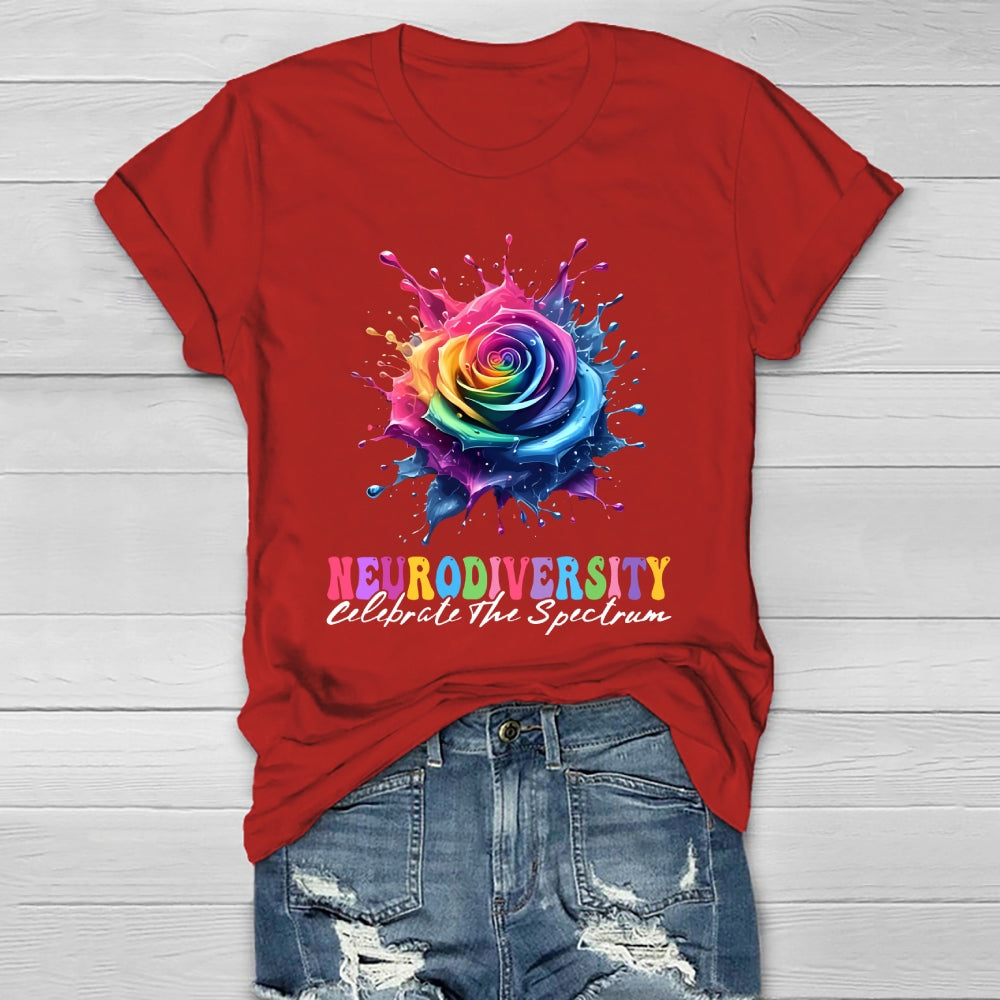 Neurodiversity Celebrate The Spectrum Healthwear T-shirt