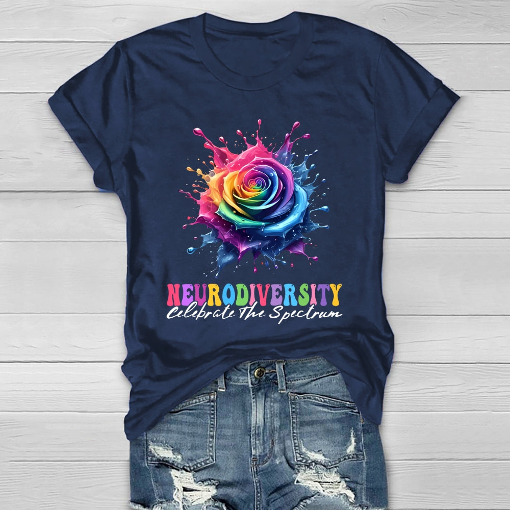 Neurodiversity Celebrate The Spectrum Healthwear T-shirt