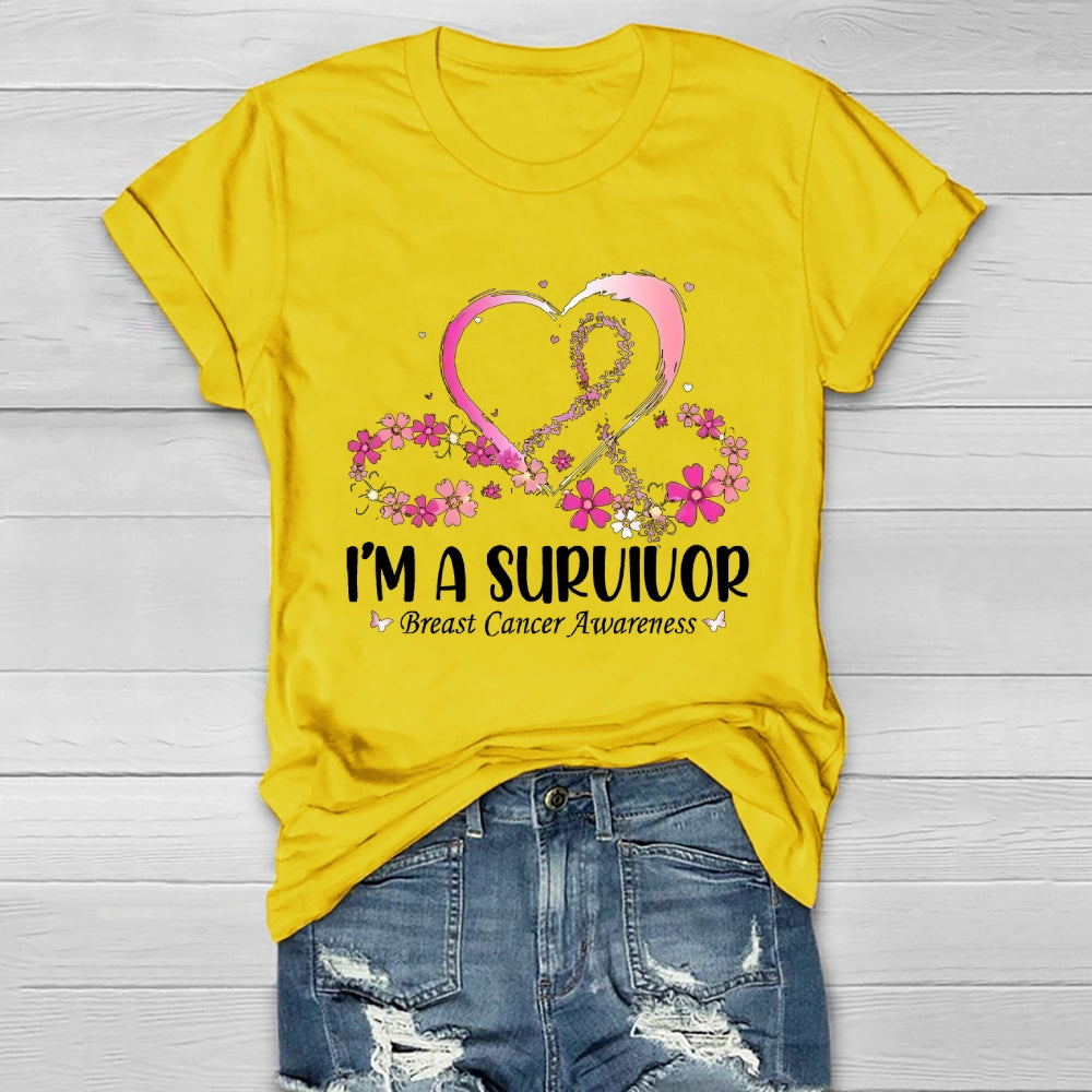 I'm A Survivor Breast Cancer Awareness Healthwear T-shirt