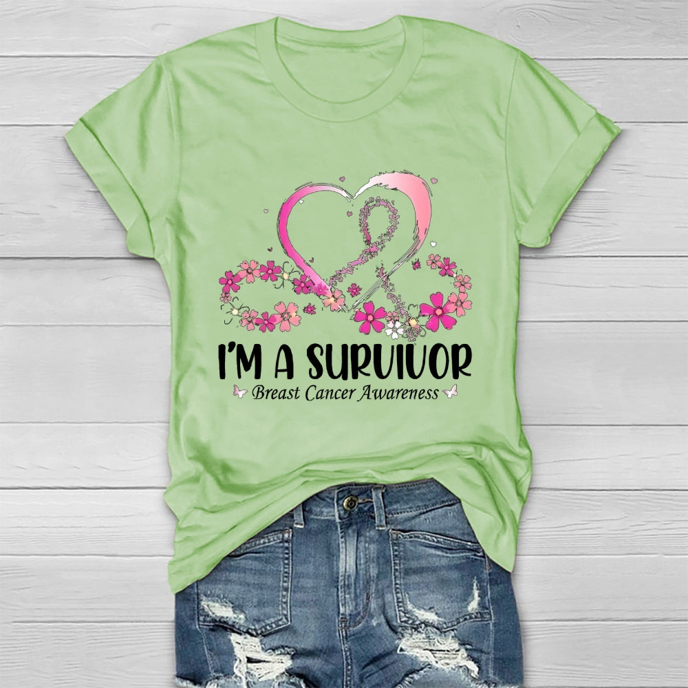 I'm A Survivor Breast Cancer Awareness Healthwear T-shirt