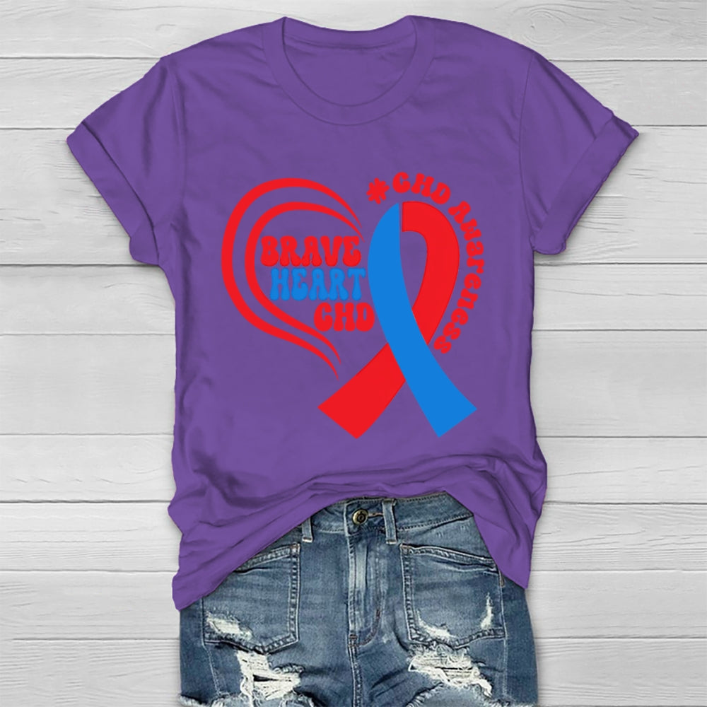 CHD Awareness Brave Heart Chd Awareness Healthwear T-shirt