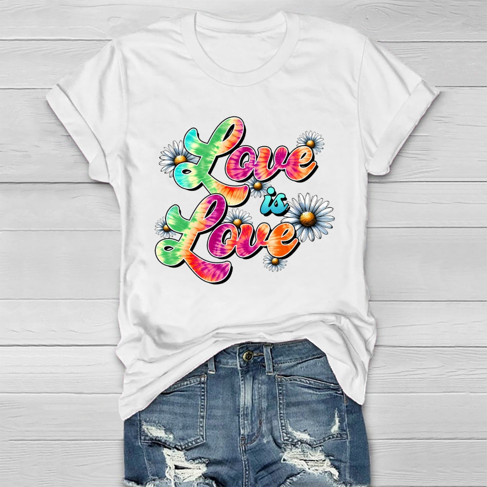 Love Is Love Flower Healthwear T-shirt