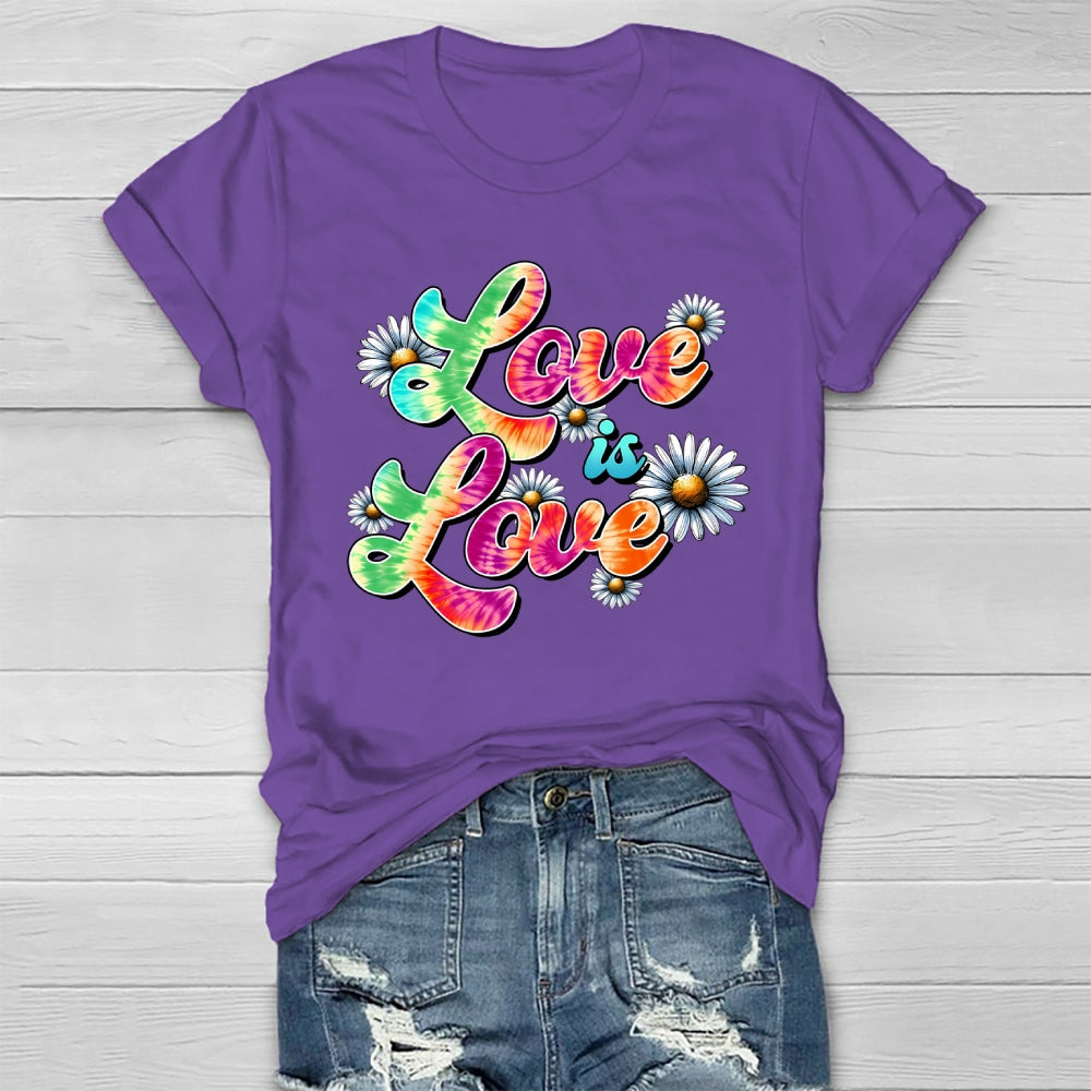 Love Is Love Flower Healthwear T-shirt
