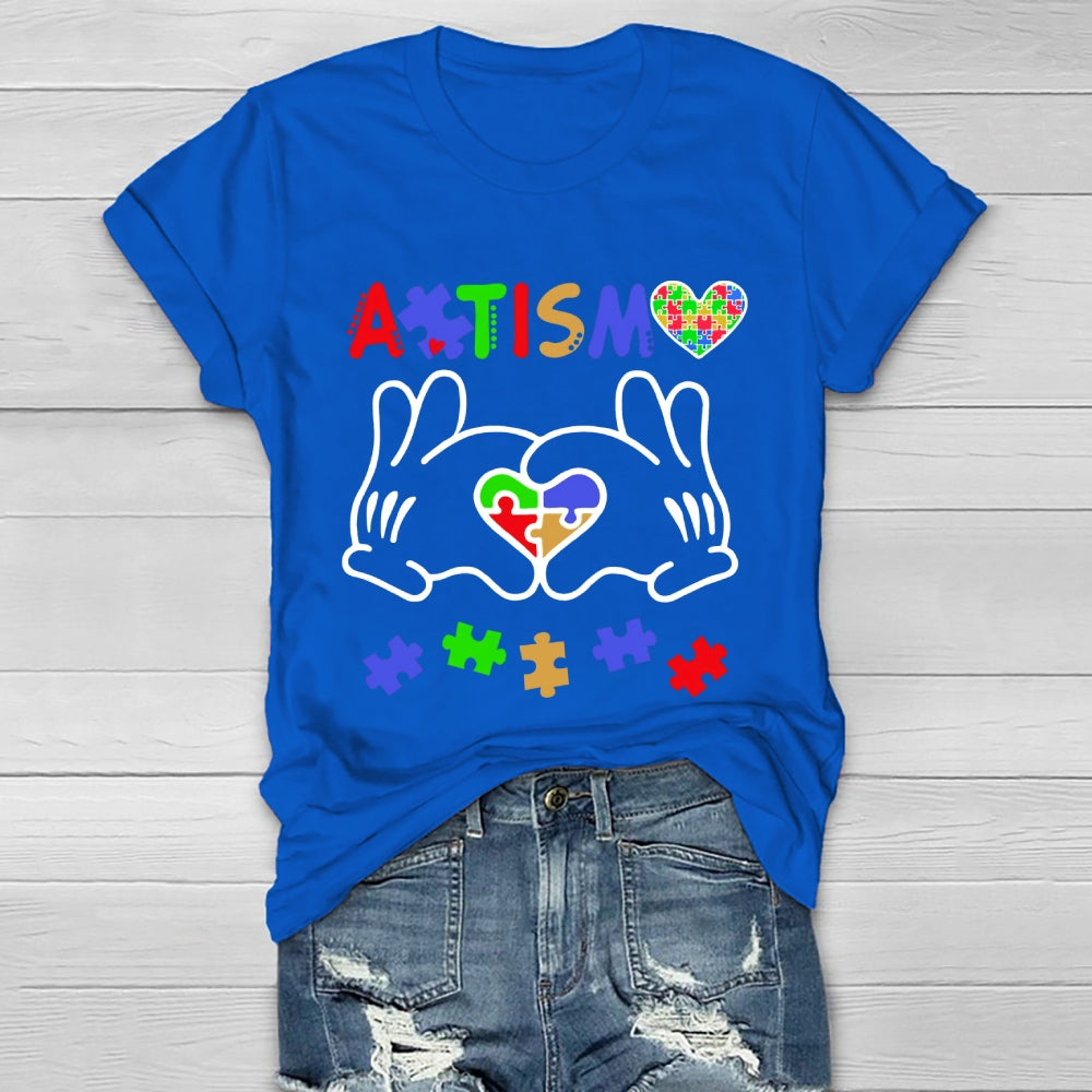 Autism Puzzle Heart Healthwear T-shirt
