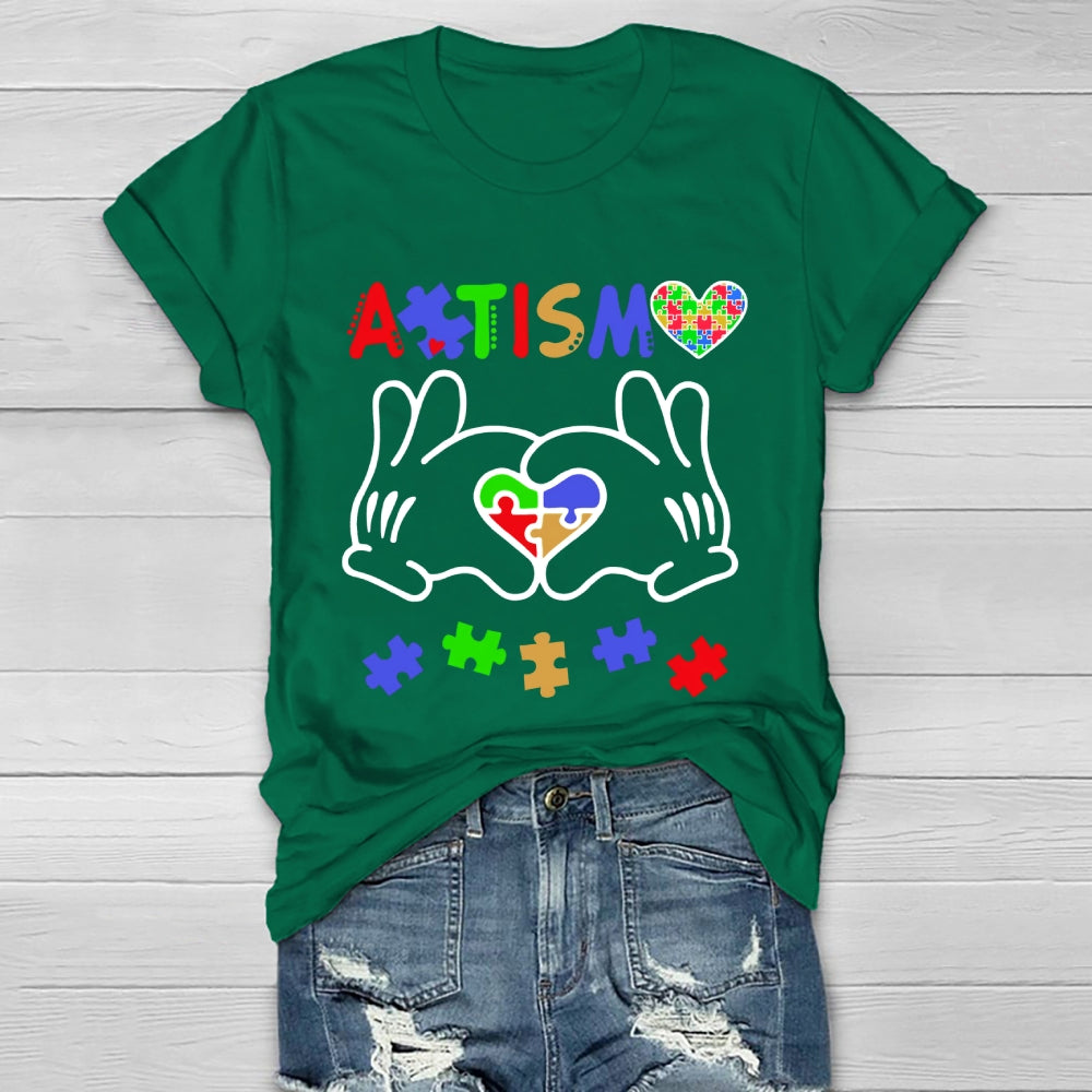 Autism Puzzle Heart Healthwear T-shirt