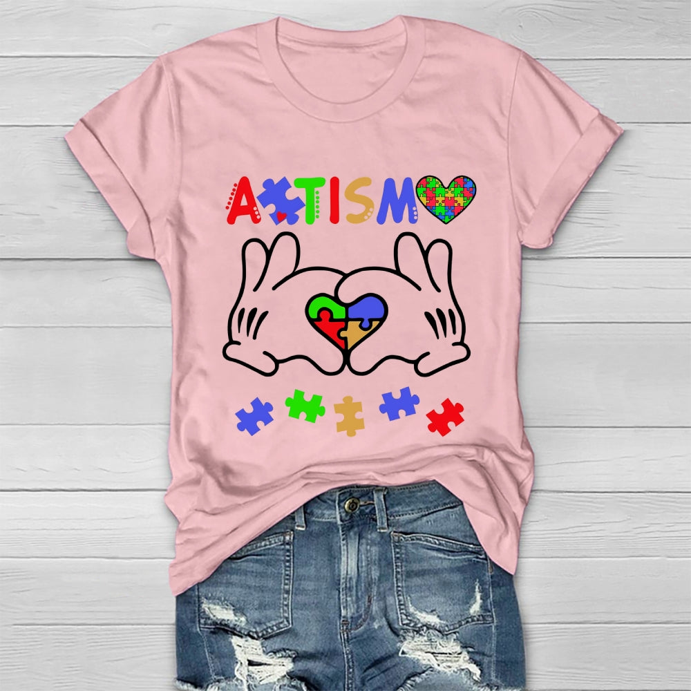 Autism Puzzle Heart Healthwear T-shirt